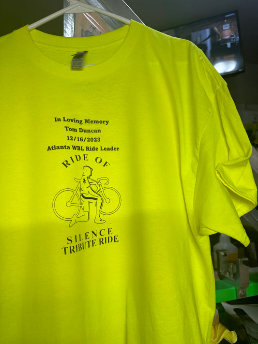 Tom Duncan memorial ride t-shirts